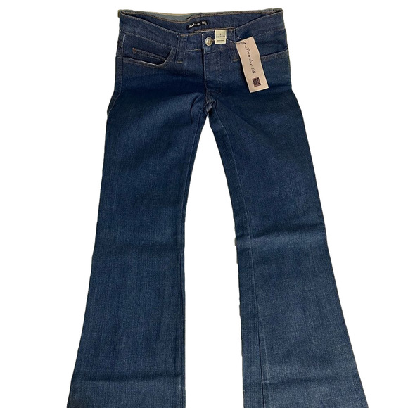 Frankie B. Denim - Frankie b Jeans Size 2, Inseam: 34 Inches. patchwork bootcut